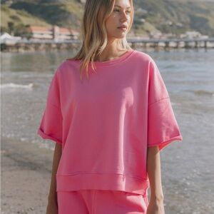 Daily Drills Cropped Sleeve Crew - Cheeks